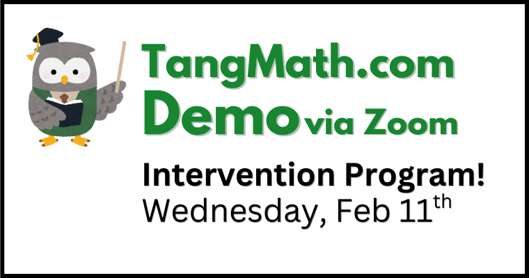 Tang Math Intervention Demo